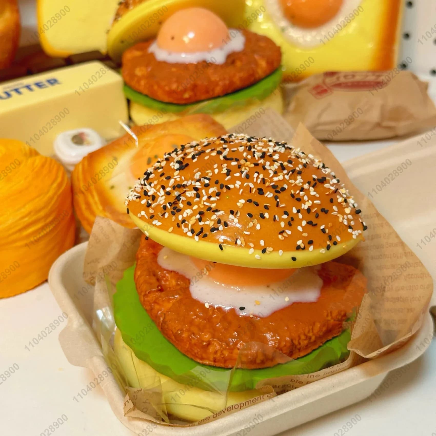 Gros Burger Squishy lente augmentation grand fromage Hamburger pain Squishy rebond lent presser joue