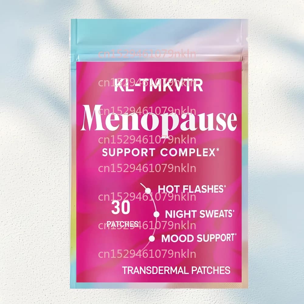 30 Patchs Transdermiques de Vitamines pour la Ménopause avec Cohosh Noir, Trèfle Rouge - Contre les 