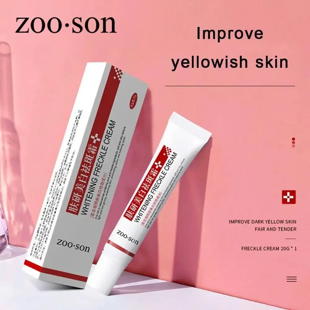 Crème blanchissante anti-taches de rousseur pour le visage, élimine les taches foncées, estompe la p
