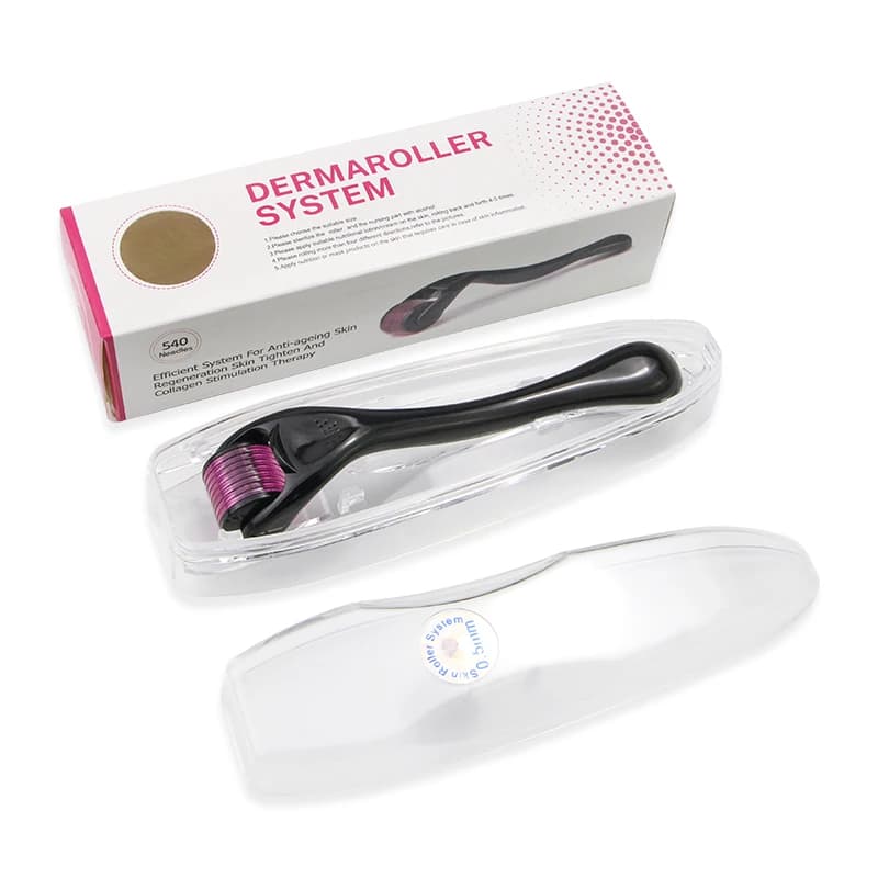 Derma Roller pour soins de la peau, rouleau de microneedling pour le visage, dermarmatérielle pour l