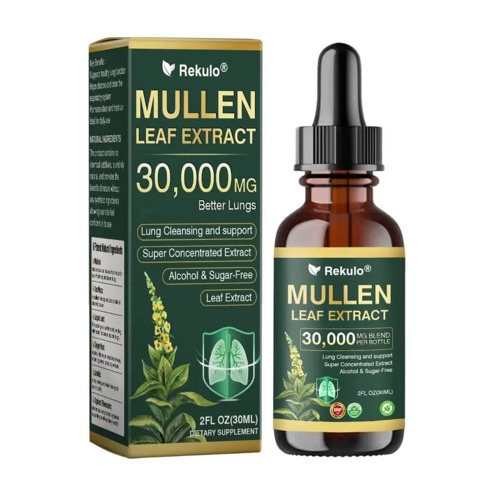 Rekulo Mullen Leaf Extract Drops, complément alimentaire super concentré pour le soutien de la purif