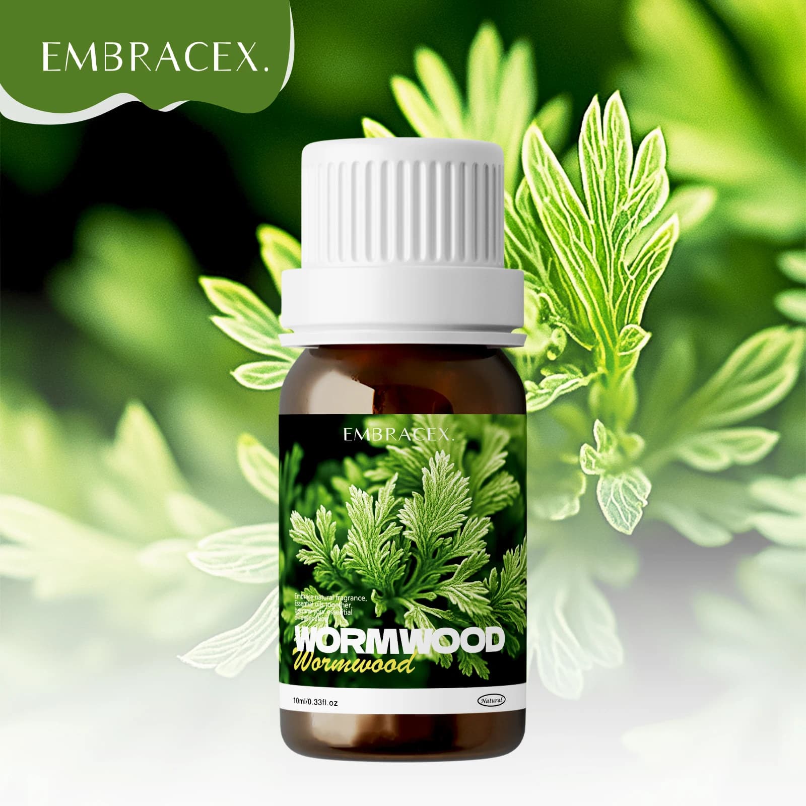 Huile essentielle d'armoise (Artemisia absinthium) 10 ml pour soins personnels, soins de la peau, ma