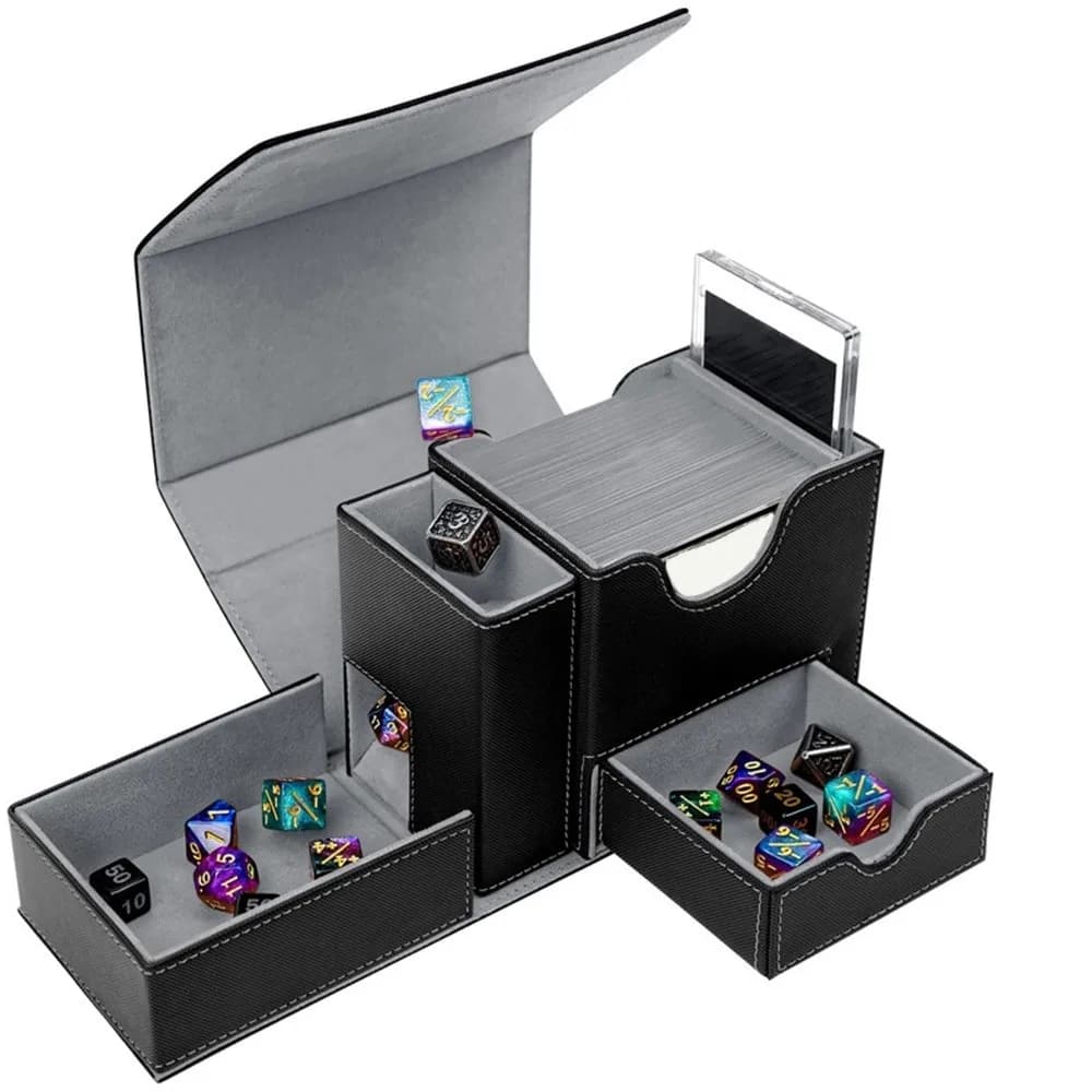Tour à dés pliable Portable, conception spéciale, plateau à dés pratique, tour à dés en cuir PU pour