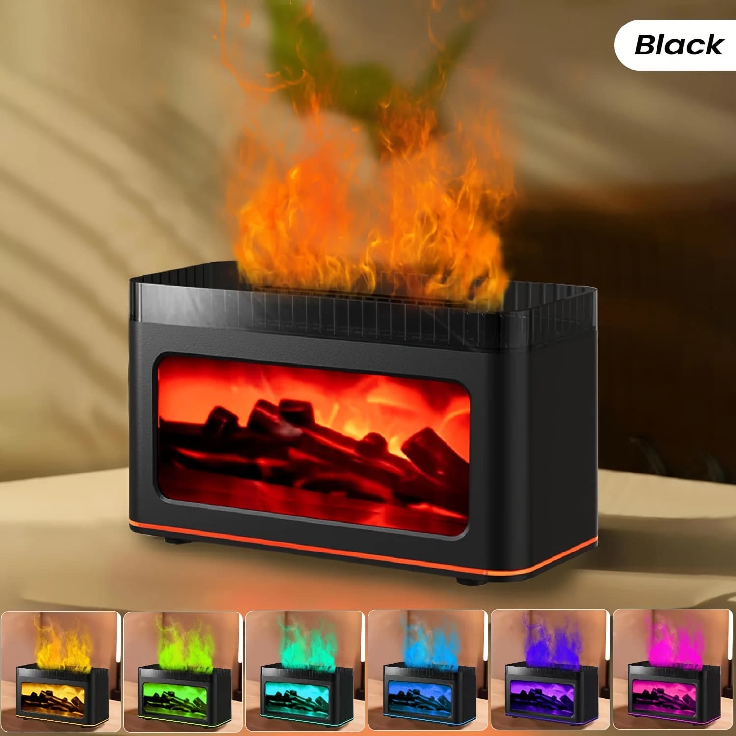 Mini diffuseur d'arôme de cheminée alimenté par USB, 1 pièce, également un humidificateur d'air avec
