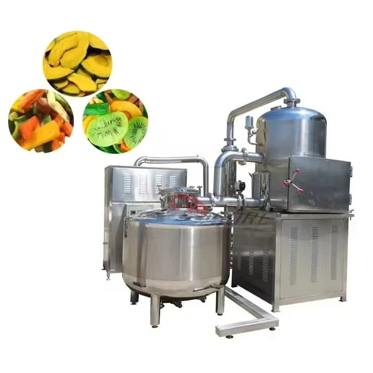 Friteuse à huile sous vide continue, Machine industrielle commerciale, haute efficacité, faible cons