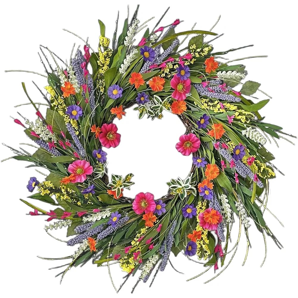 Guirlande de fleurs de printemps : - Décoration élégante pour la maison, pour un look frais, pour le