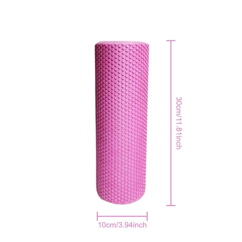 Rouleau de yoga hexagonal : Cylindre en mousse EVA (diamètre 9,5 cm, longueur 29,7 cm) pour le Pilat