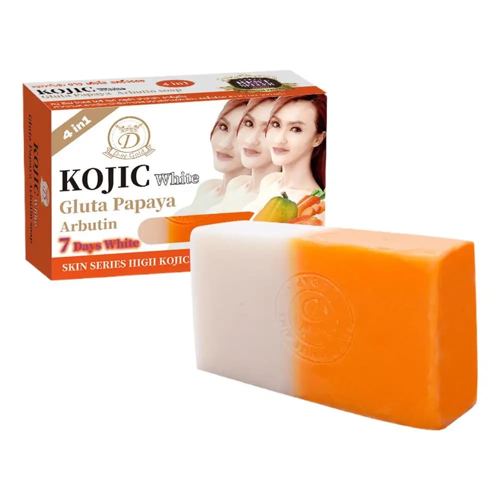 Savon à l'huile essentielle de papaye et d'acide kojique 160g, savon artisanal hydratant pour le bai