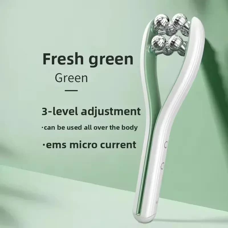 Rouleau EMS pour affiner le visage, appareil de beauté pour le visage en forme de V, masseur facial 