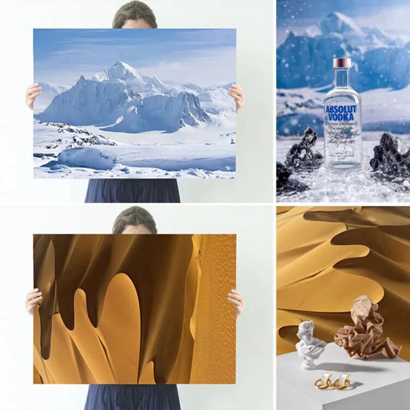 Planche de fond pour photographie de paysage naturel, ciel bleu, nécessités vivantes, arrière-plan d