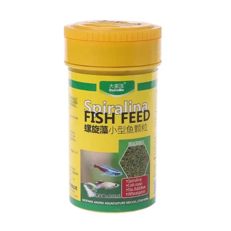 Granulés de nourriture pour poissons tropicaux, spiruline, 100ml, nourriture nutritive pour poissons