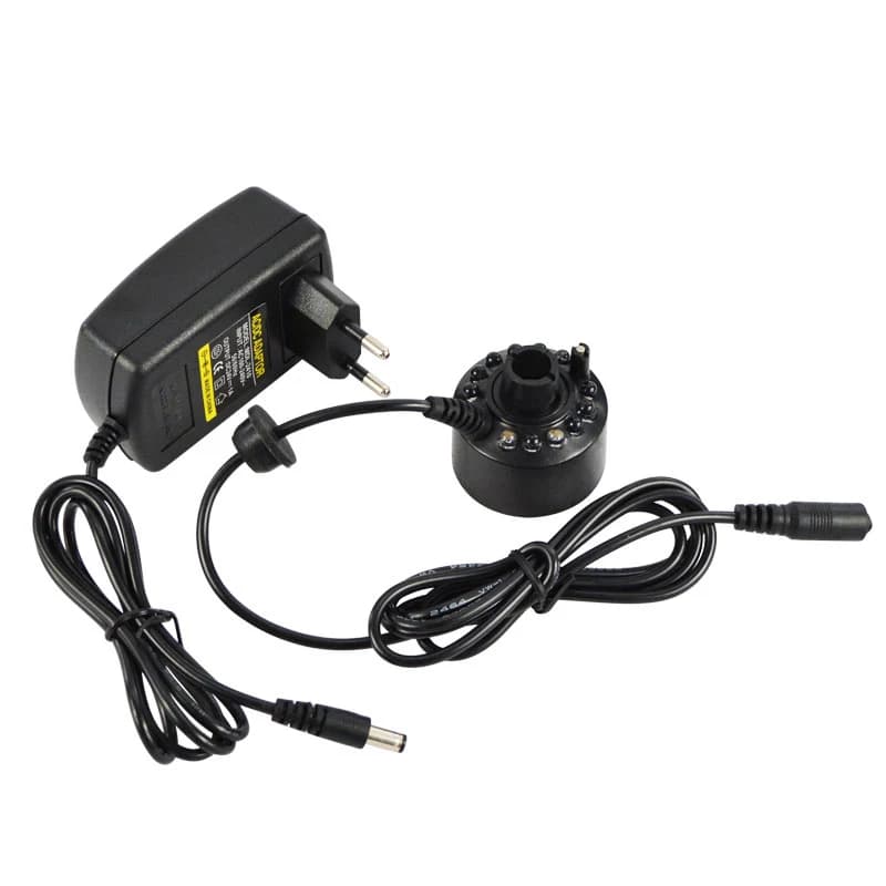 Brumisateur à ultrasons 24V, nébuliseur, atomiseur, brumisateur de tête, lampe aromatique avec 12 lu