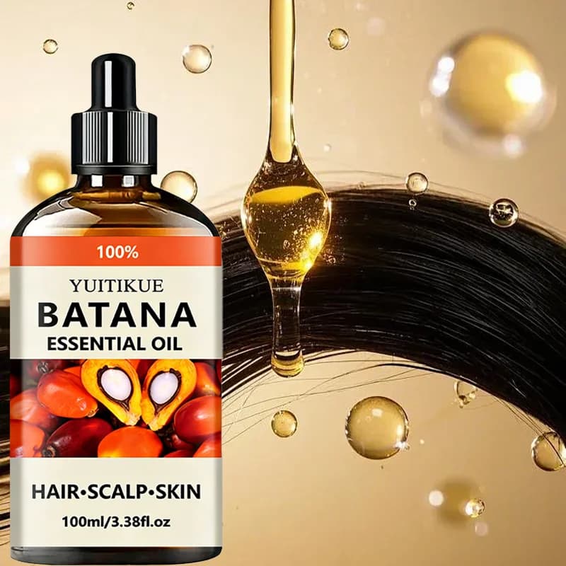 Huile capillaire naturelle et biologique Batana, formule nourrissante et fortifiante pour favoriser 