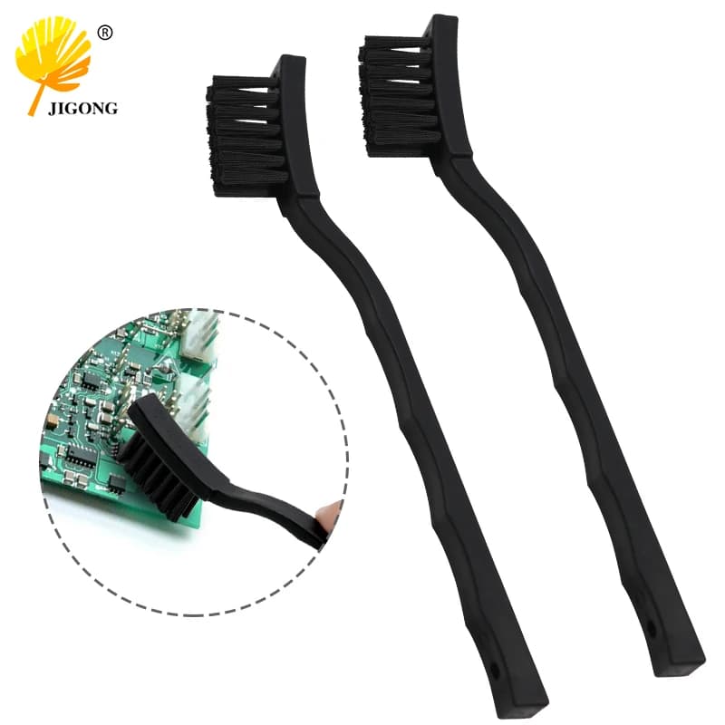 Protection antistatique, petite brosse à manivelle, planche à récurer, brosse de nettoyage de PCB à 