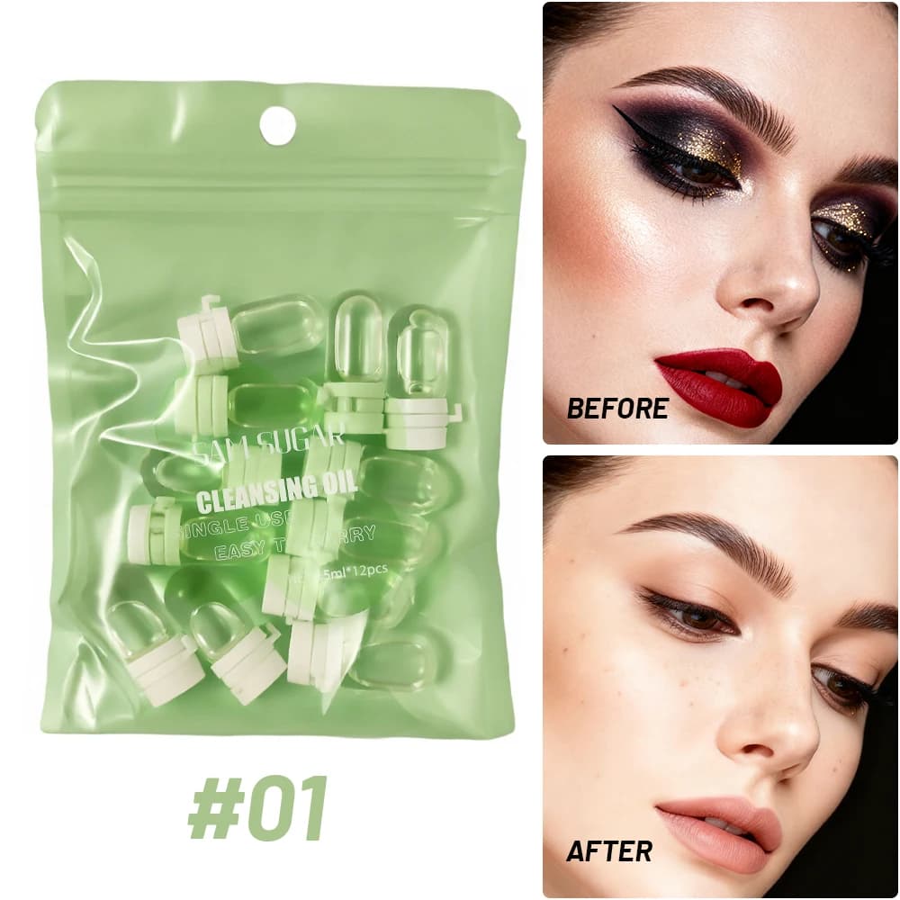 L'huile nettoyante douce dissolve rapidement le maquillage nourrit la peau dissolvant Portable Non i