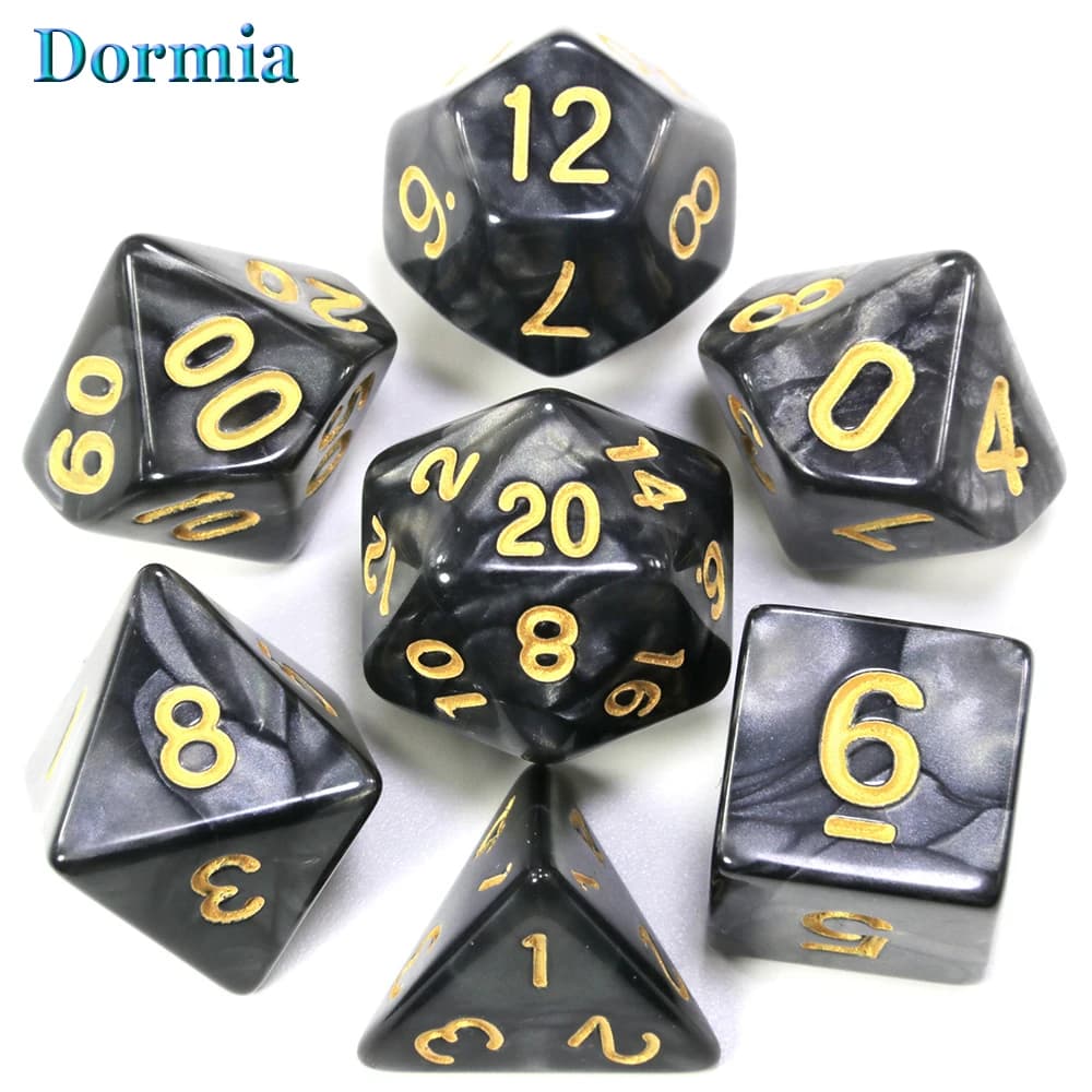 Dés personnalisés DND dés de marbre différentes couleurs disponibles et beau effet de marbre effet d
