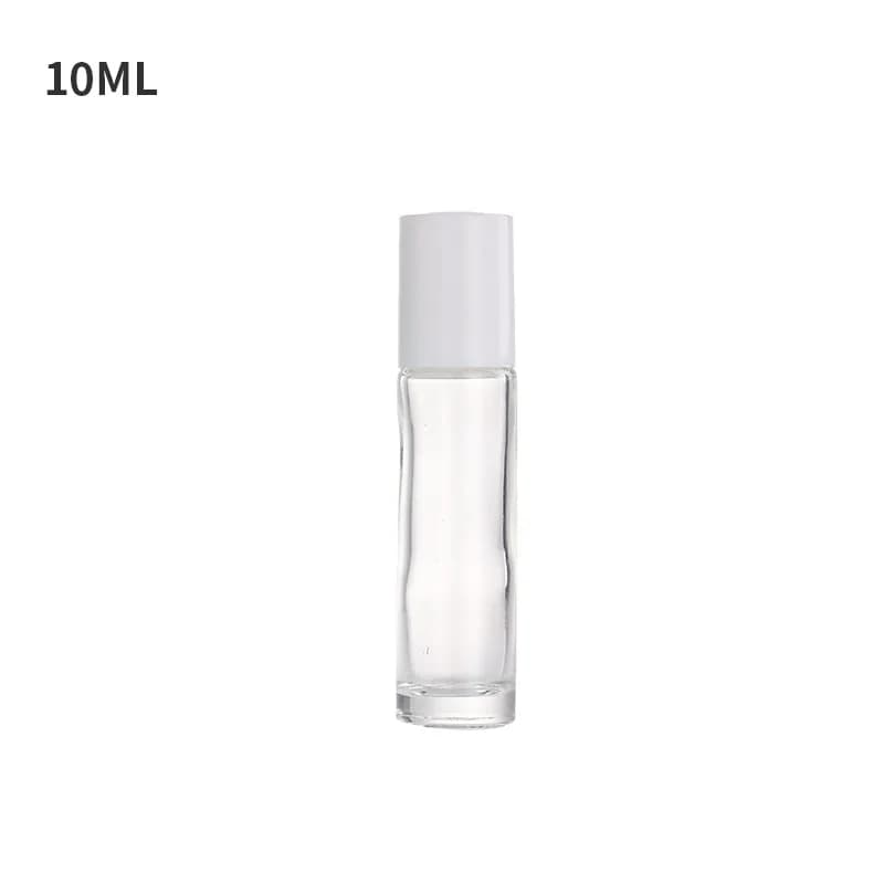 Flacons à bille rechargeables en verre avec bille métallique, pour parfum et aromathérapie, idéal co