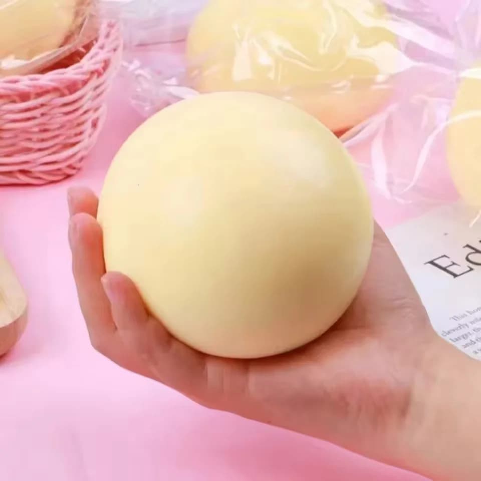 Balle anti-stress souple, jouet sensoriel anti-anxiété TDAH, balle à presser durable et lavable pour