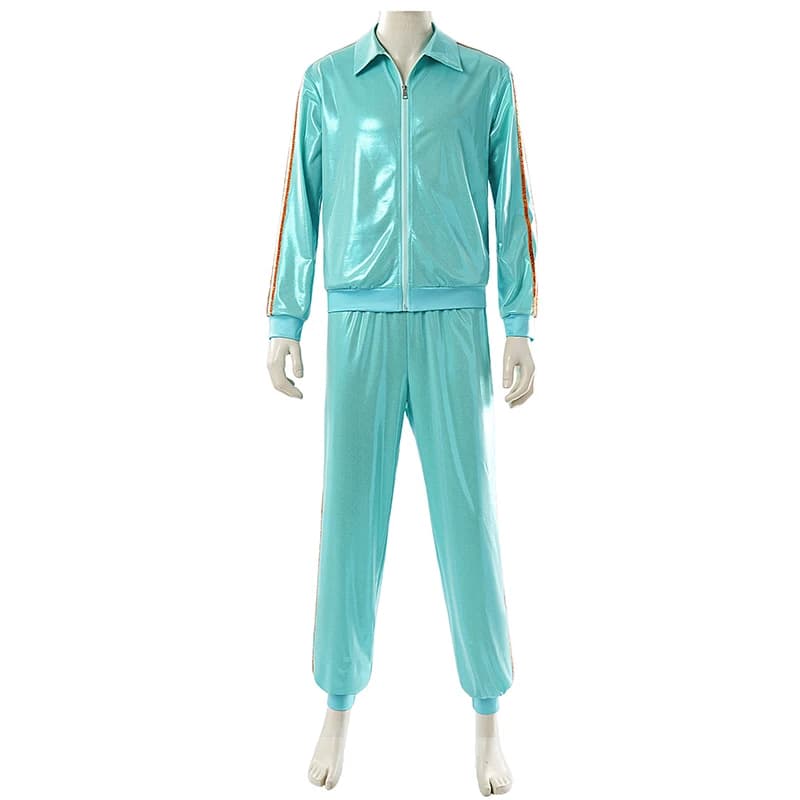 Costume de scène rétro disco pour adultes unisexe, années 80, paillettes, hip hop, performance de da