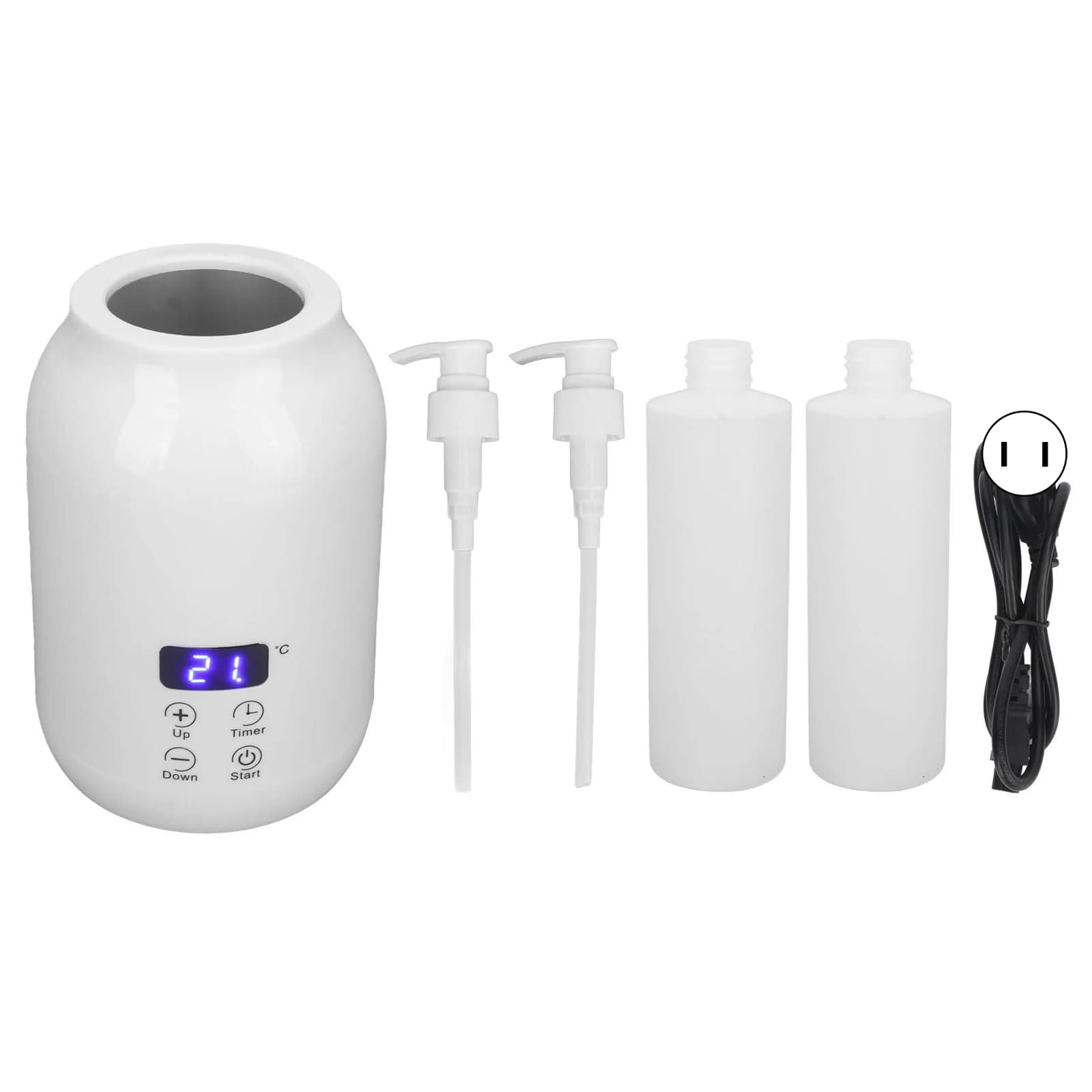 Chauffe-huile de massage avec affichage LED, bouteille unique, contrôle tactile de la température, h