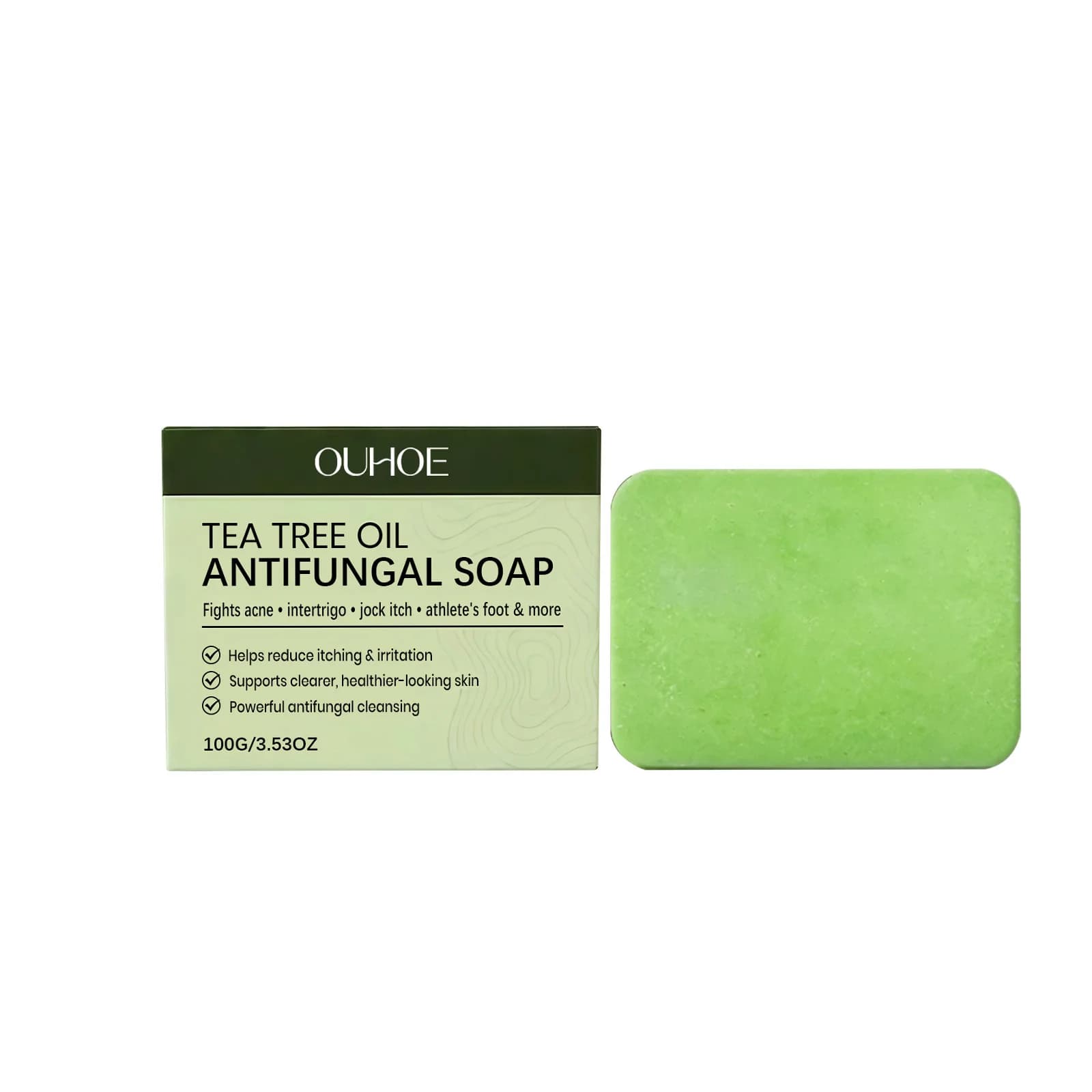 Savon pour le corps à l'huile d'arbre à thé, barre nettoyante hydratante pour le visage, rafraîchiss