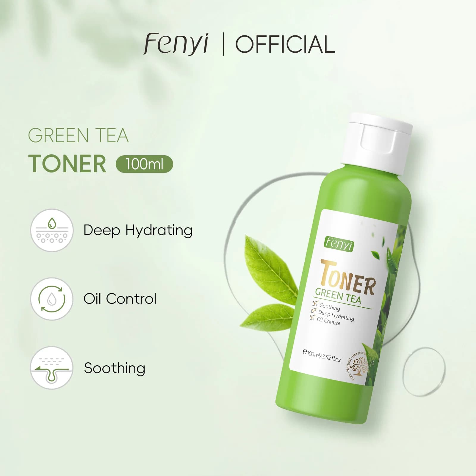 LAIKOU-Tonique hydratant pour le visage au thé vert, soins de la peau, contrôle du sébum, nourrissan