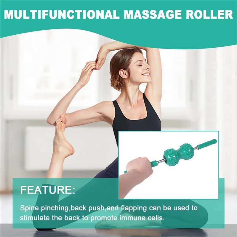 Rouleau de Massage magnétique multifonctionnel AA20, soulagement musculaire de la colonne vertébrale