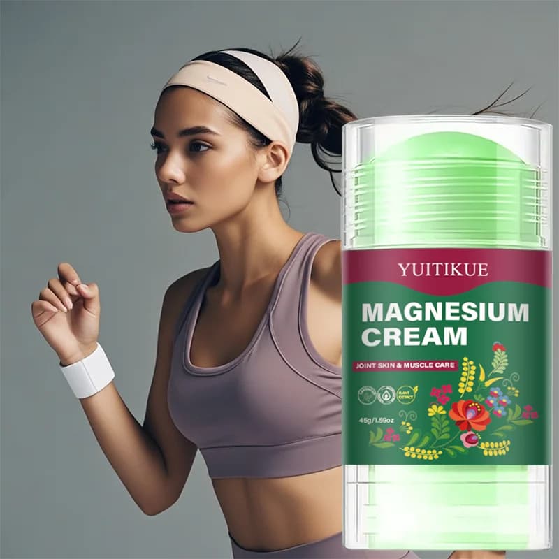 Crème de magnésium multi-usage YUITIKUE, apaise les muscles et les articulations, hydrate la peau av