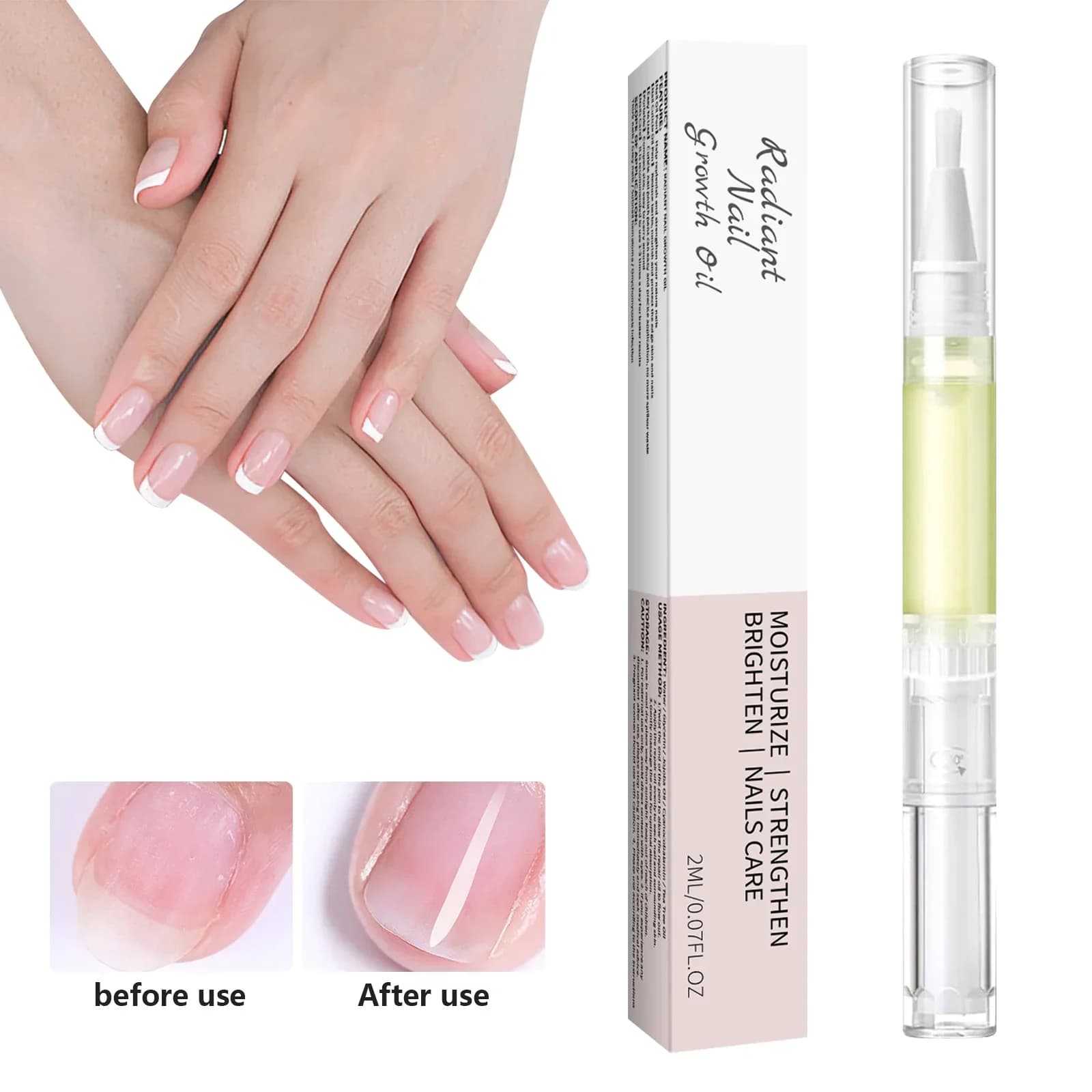 Stylo à huile pour la croissance des ongles, Solution de soin des ongles, pour hydrater, renforcer e
