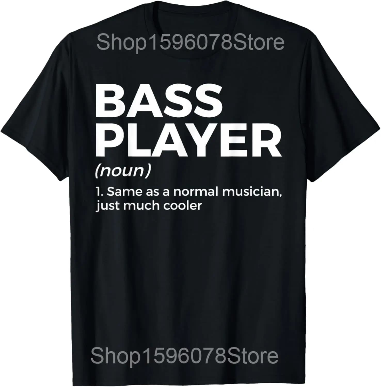 Nouveauté 2026 T-shirt humoristique pour bassistes et guitaristes, idée cadeau idéale pour Noël, à m