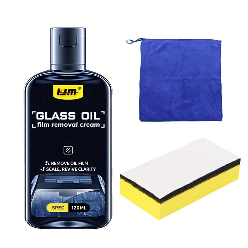 Kit d'élimination de l'huile pour vitres de voiture, élimine les taches d'eau, le film d'huile, adap