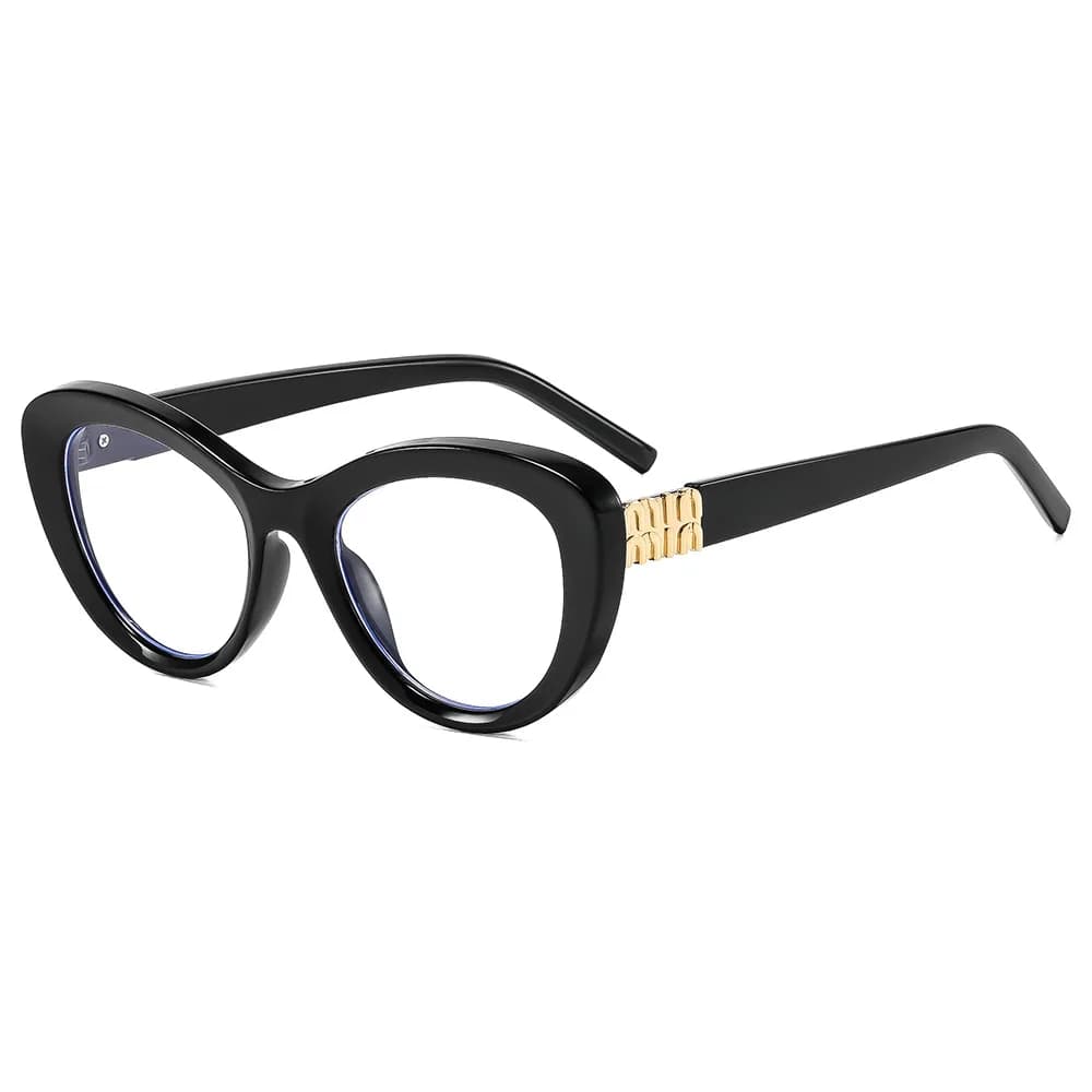 Lunettes anti-lumière bleue tendance pour femmes européennes et américaines, monture large œil-de-ch