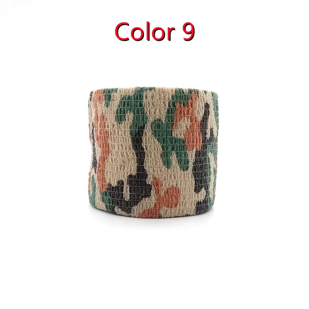 1 rouleau U Pick 4.5m * 5cm imperméable en plein air Camouflage randonnée Camping chasse Camouflage 