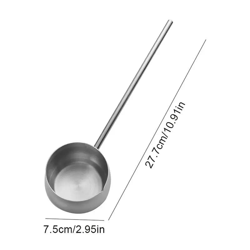 Cuillère à huile chaude en acier inoxydable 304, cuillère à soupe à long manche, design mini, petite