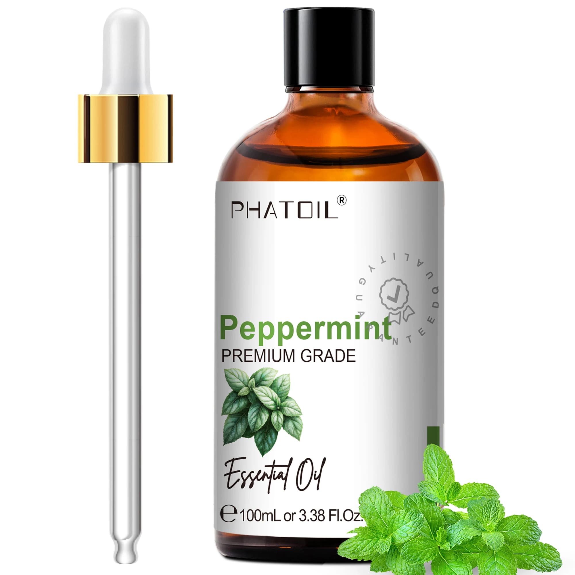 PHATOIL 100 ml (3.38 fl.Oz) huile essentielle d'aromathérapie d'eucalyptus et de menthe poivrée arbr