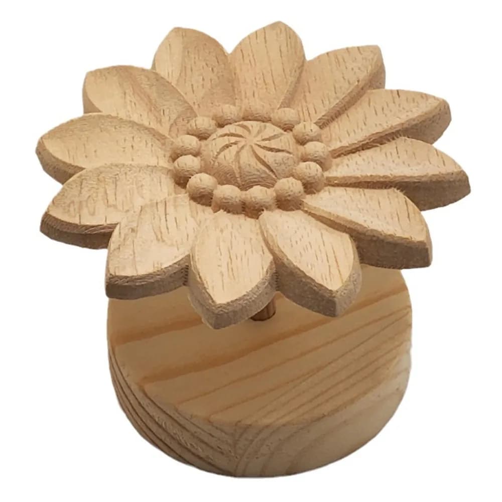 Diffuseur d'huiles essentielles en bois DIY, design marguerite, créatif, écologique et simple