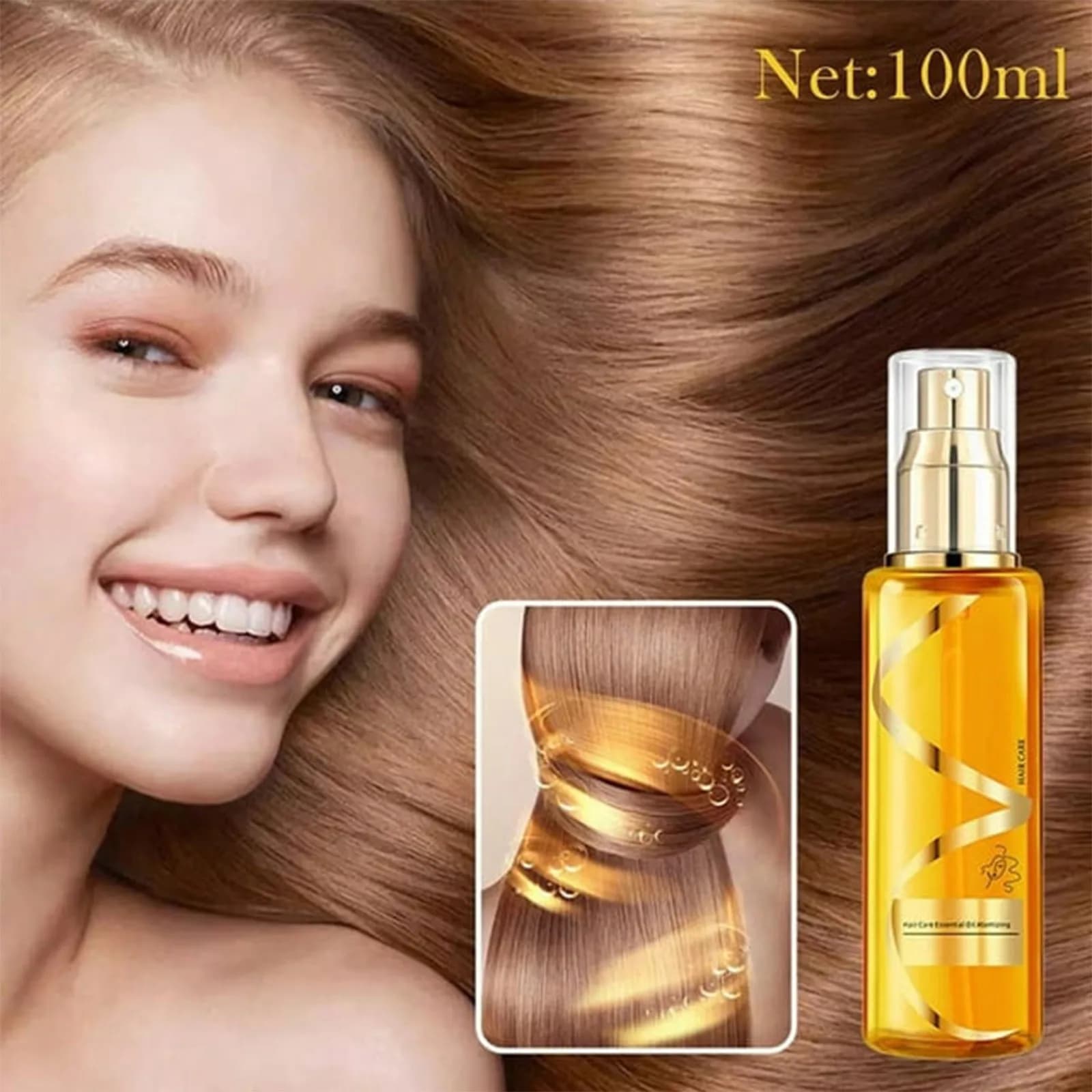 Huile capillaire soyeuse hydratante et fortifiante, huile d' Essences de traitement capillaire hydra