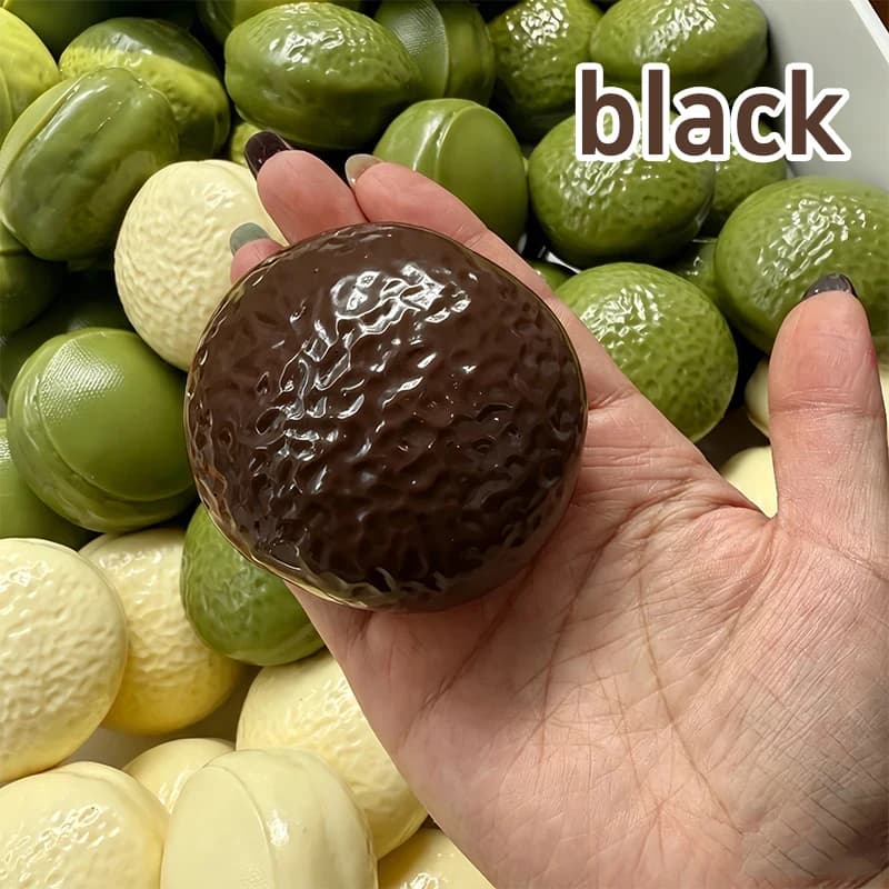 Balle anti-stress à presser artisanale et croustillante, saveur tarte au chocolat blanc matcha, ball