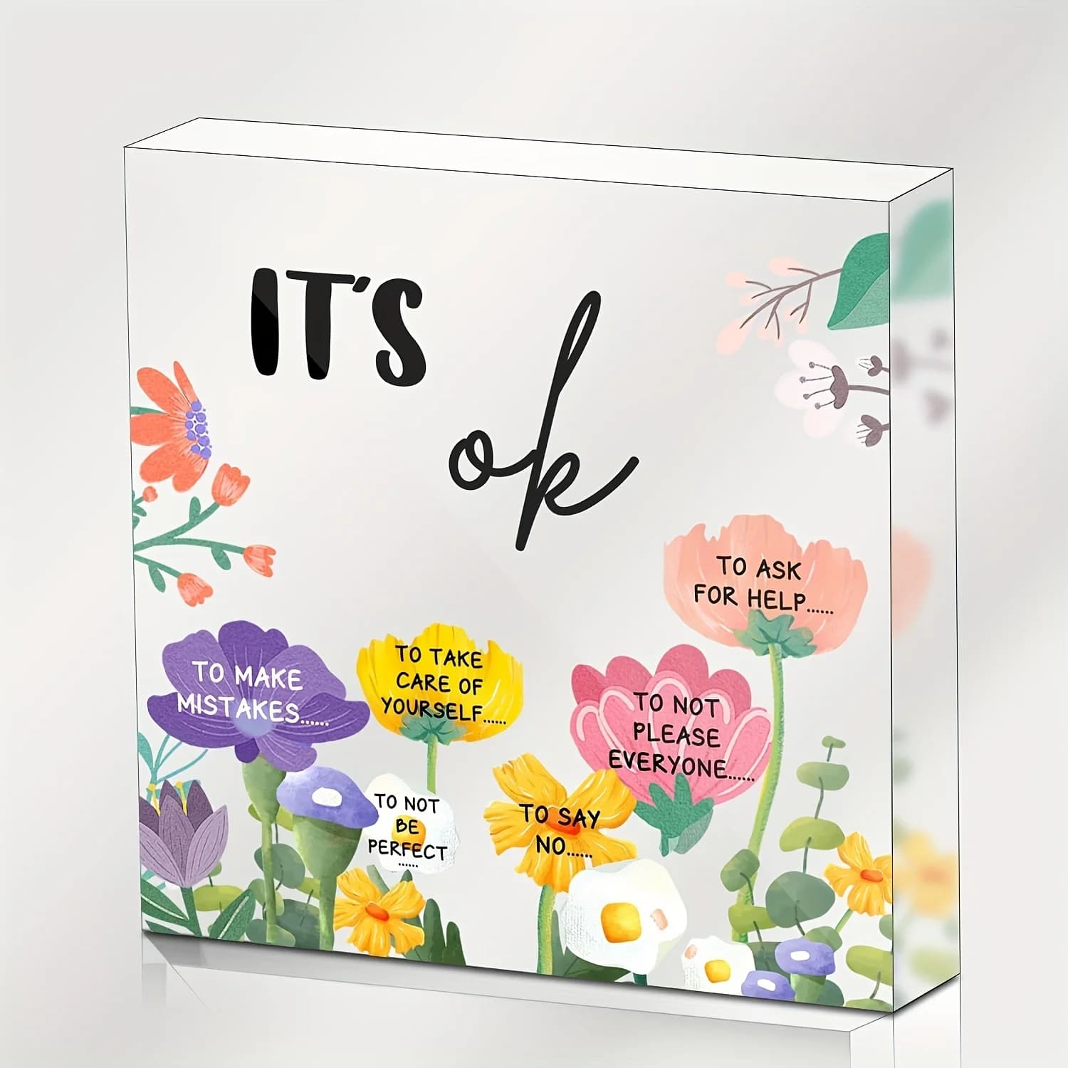 Cadeaux de santé mentale, cadeaux d'encouragement d'auto-soin de récupération, décorations de motiva