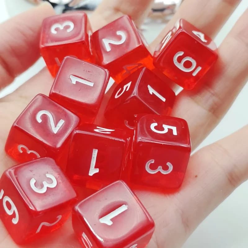 D6 DND dés rôle 6 faces jeux de dés ensemble pour donjons et Dragons RPG MTG jeu de rôle jeux de Tab