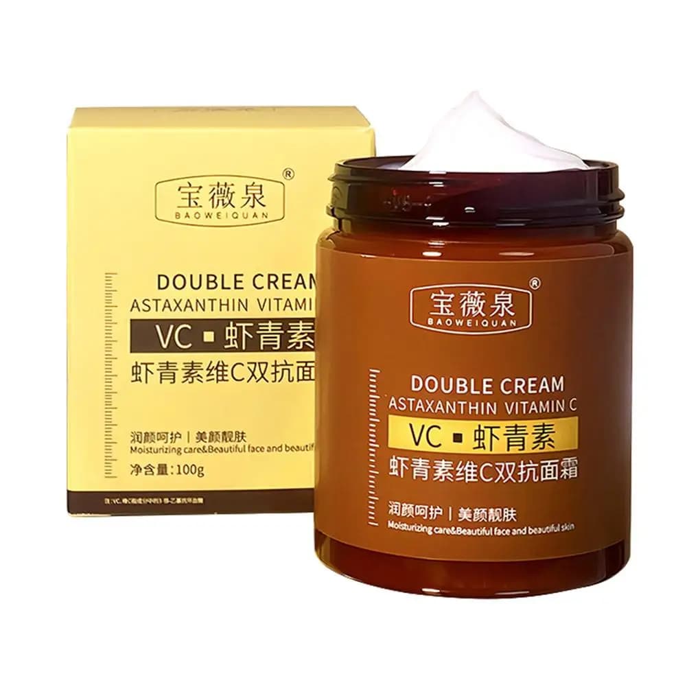 100g Astaxanthine Double Anti-rides vitamine C estompe les ridules rétinol crème pour le visage Lift