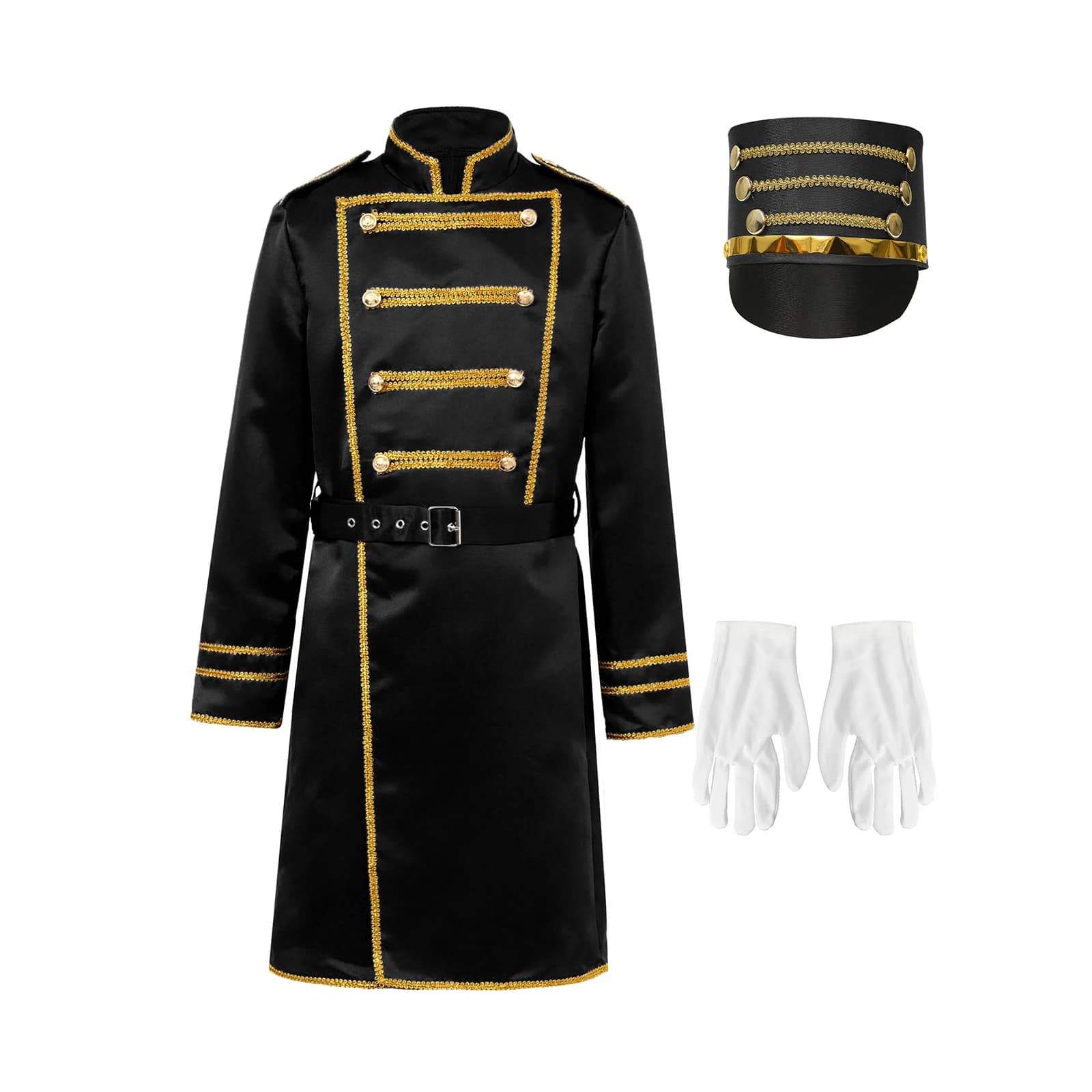 Veste de Costume de défilé de garde d'honneur pour garçons et filles, avec chapeau, gants, uniforme 