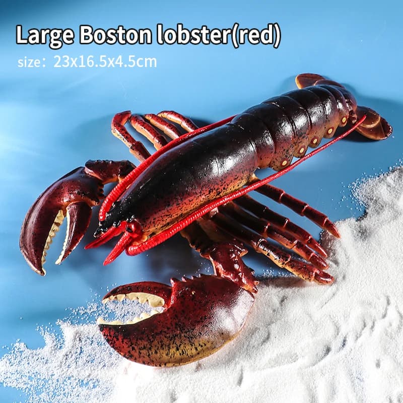 Grand homard Simulation océan mer modèle marin figurine solide PVC vie marine Animal jouet éducatif 
