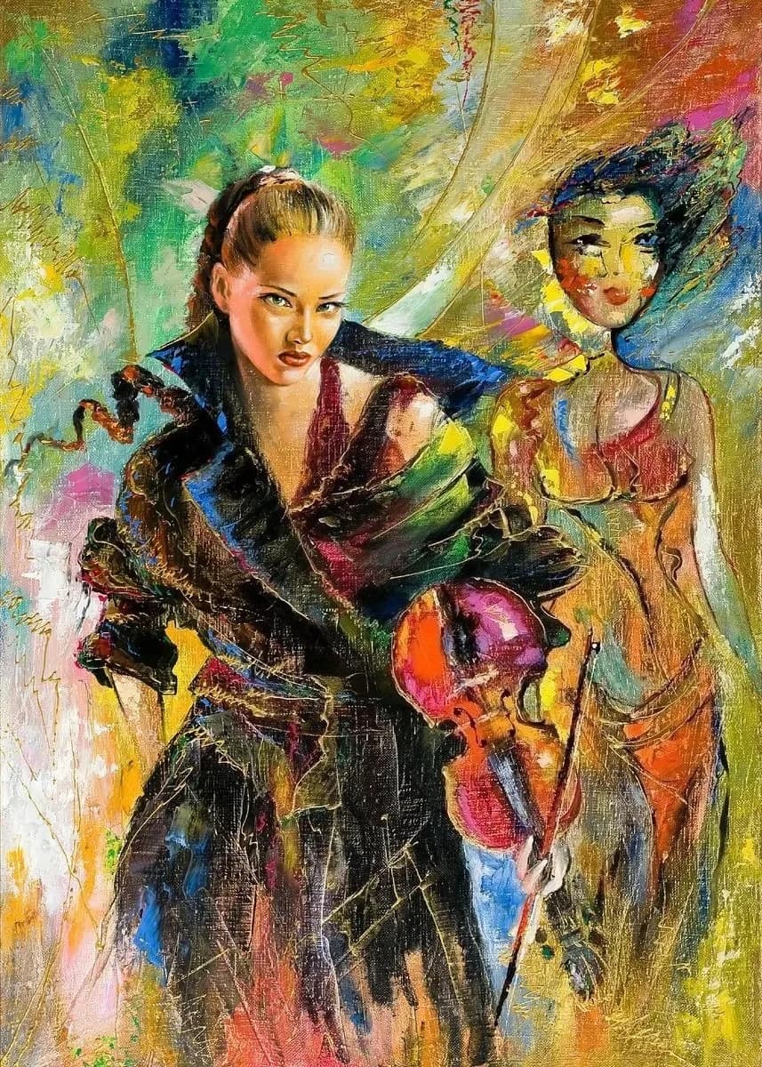 Peinture à l'huile par numéros, Kits de violoncelle, guitare, piano, art rétro, dessin sur toile, im