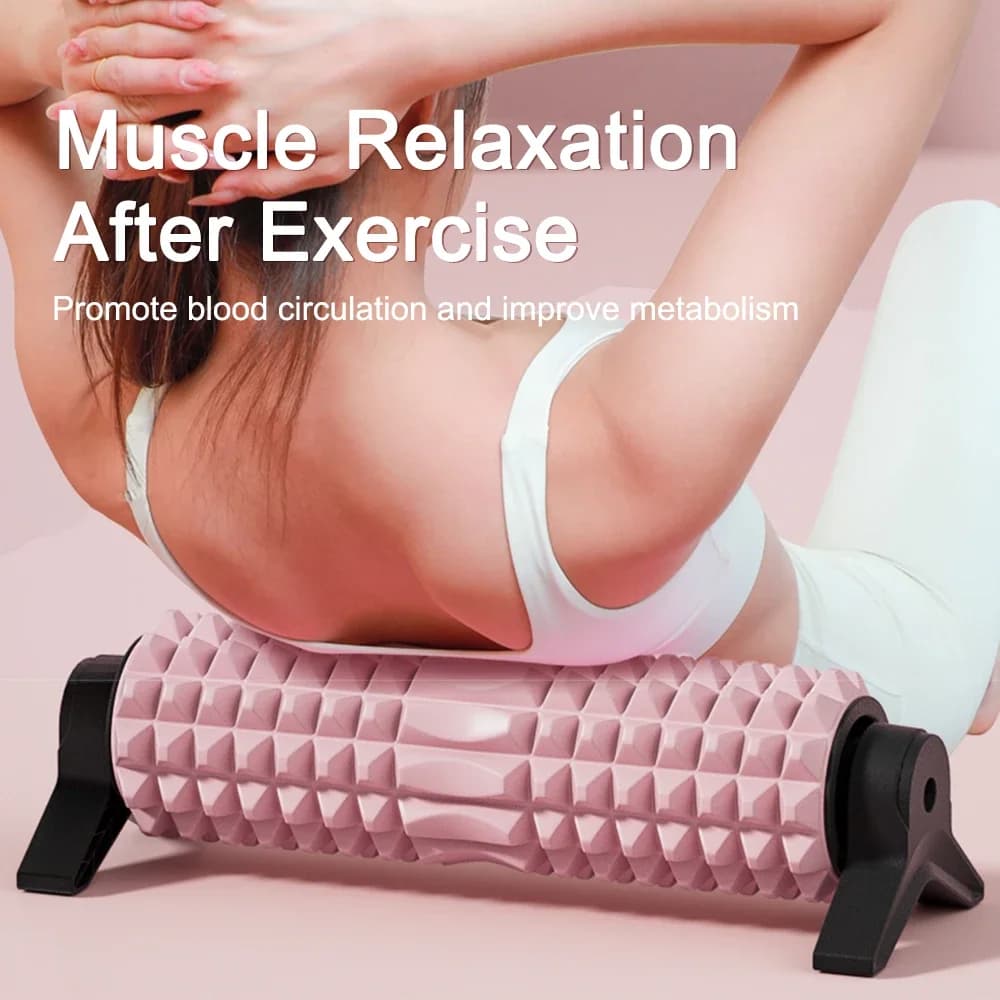 Rouleau en mousse avec support - Bâton de massage pour amincir les mollets et les méridiens, pour la