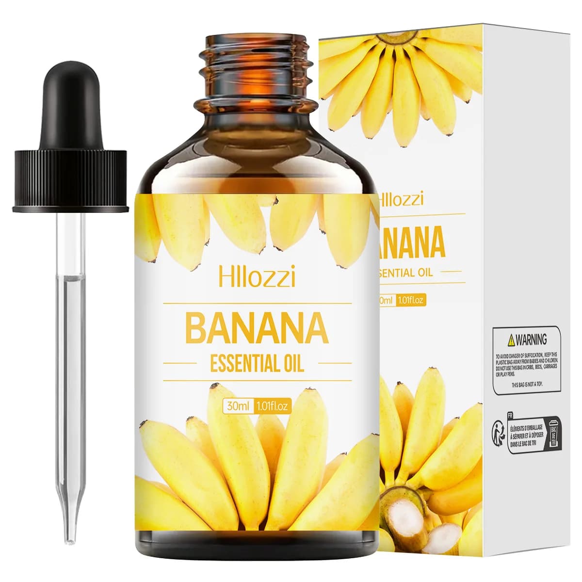 L'huile essentielle de banane 30ml illumine la peau, hydrate, répare les cheveux, savon humidificate