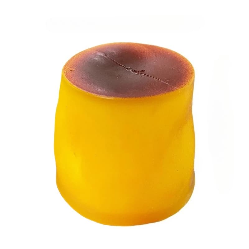 Balle anti-stress en forme de pudding au caramel croustillant, jouet sensoriel ASMR pour adultes, ca