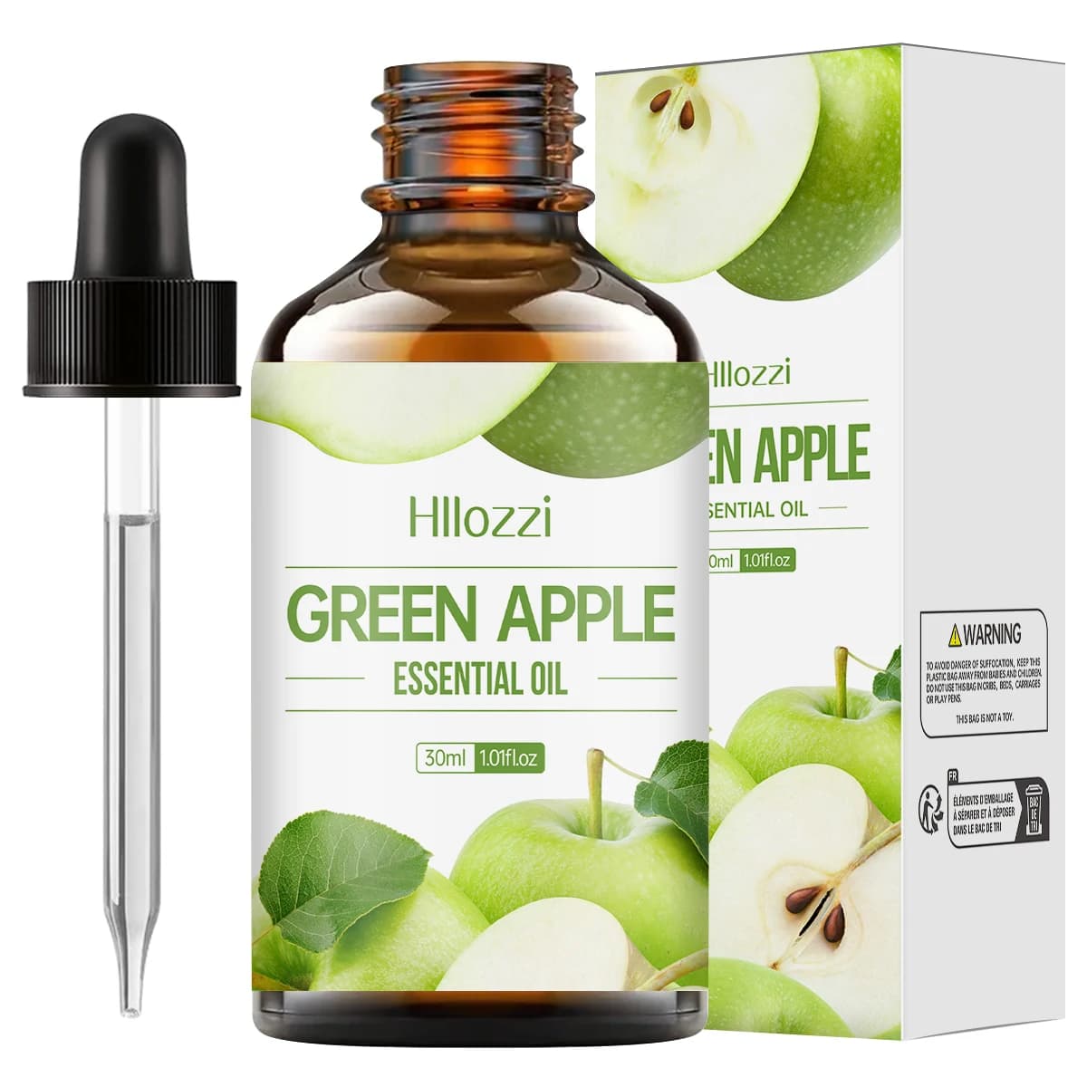 100 ml/60 ml/30 ml huile essentielle de pomme verte huile essentielle de fruit aromathérapie aromath
