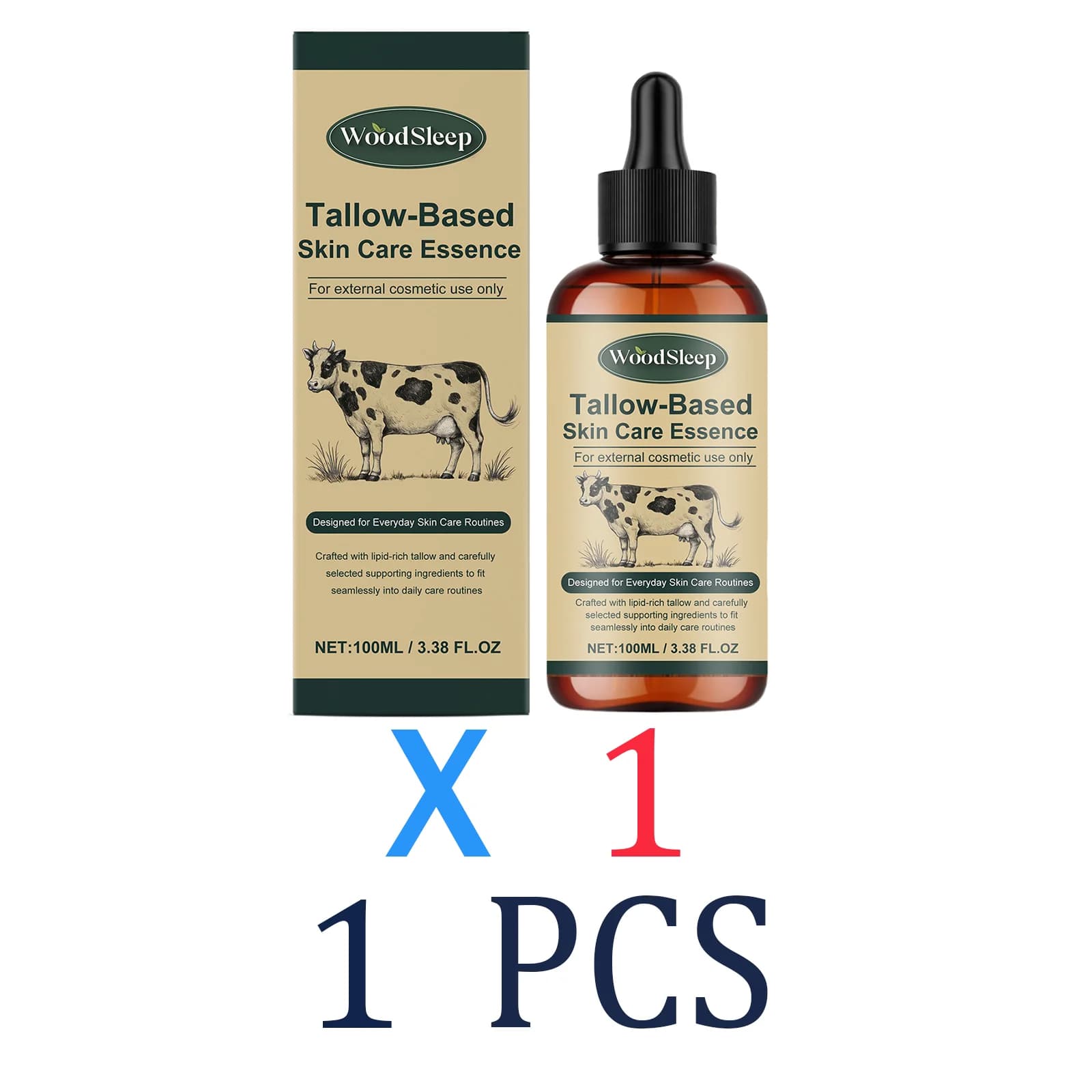 Huile pour le visage au suif de bœuf, soin hivernal, remède pour peaux sèches, hydratation intense,