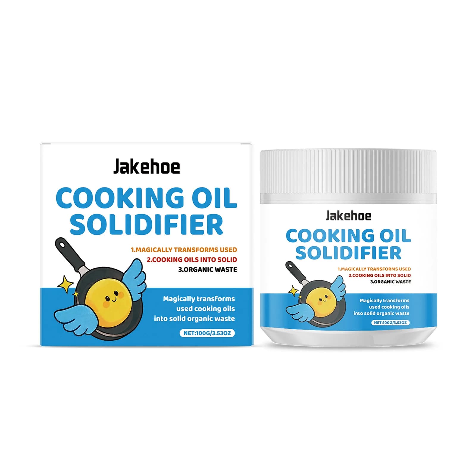 Coagulant pour huile de cuisson usagée, agent de solidification rapide, nettoyage facile, non irrita